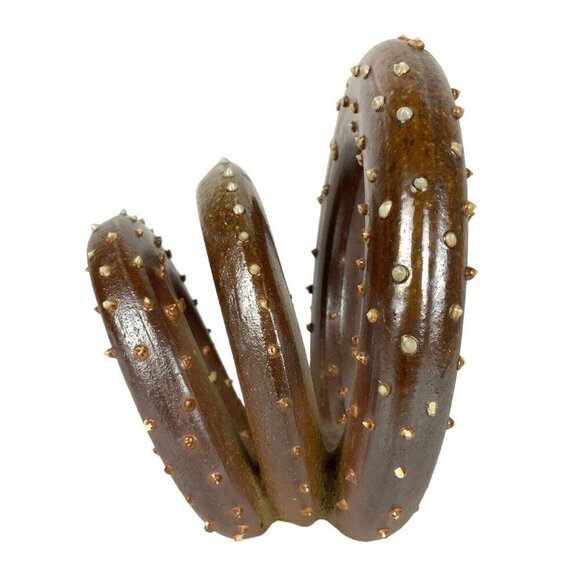 Octopus Tentacle Sculpture Raku Studio Art Pottery Signed Durrschmidt Jellyfish - Picture 2 of 8